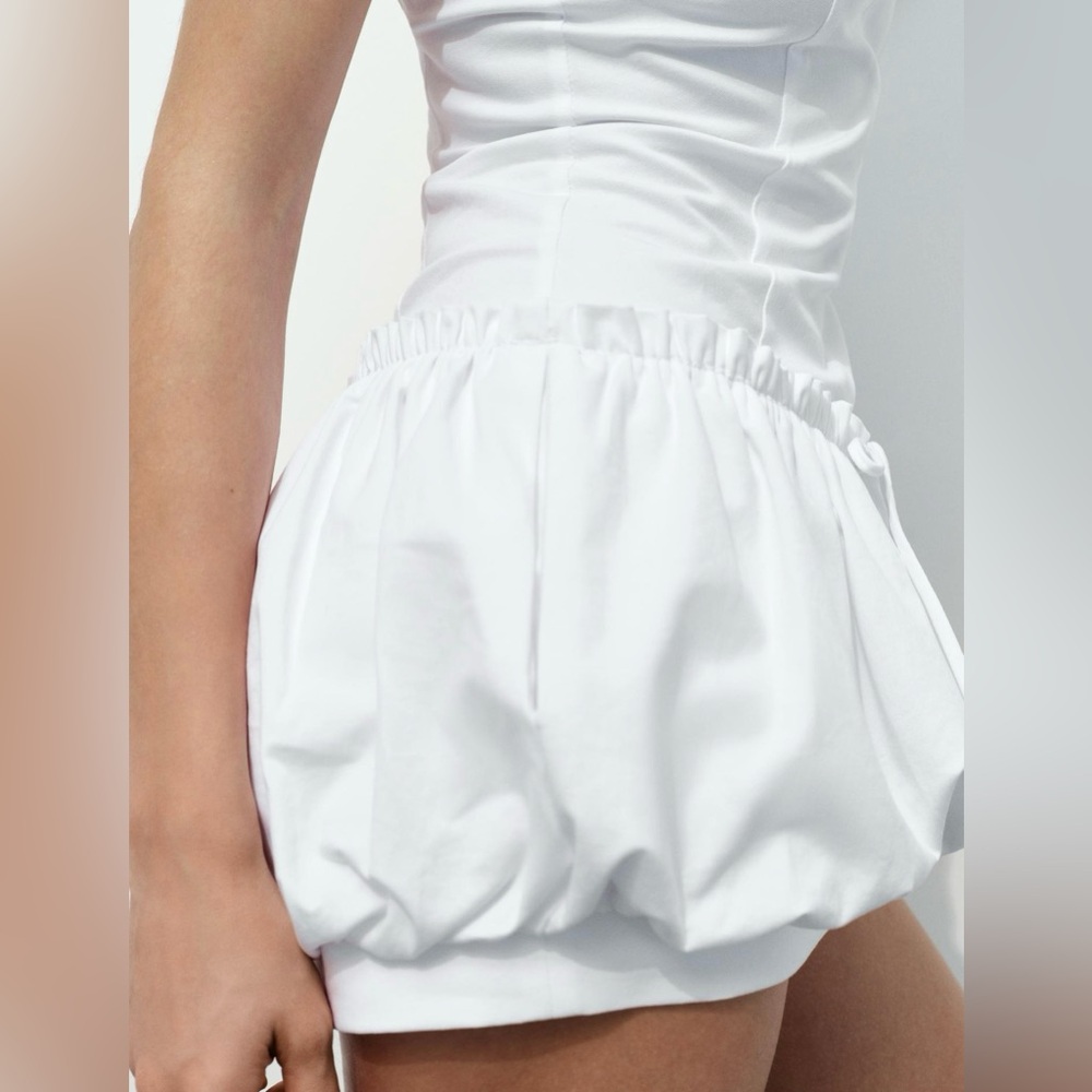 ZARA Balloon skirt jumpsuit mini dress - Picture 6 of 13